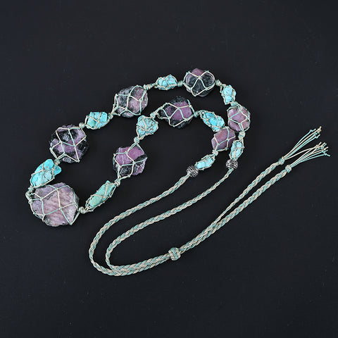 Natural Turquoise and Ruby Gemstone Pendant Beads for Necklace 35.4 inches, 10*9*9mm, 29*30*7mm, 64.2g