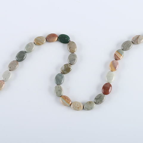 New Arrival! 1 Strand 16 Inch Natural Multi-Color Picasso Jasper Gemstone Necklace,Gemstone Wholesale,16x12x6mm,43g