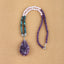 Natural Amethyst, Chrysocolla, Rose Quartz Pendant Beads for Necklace