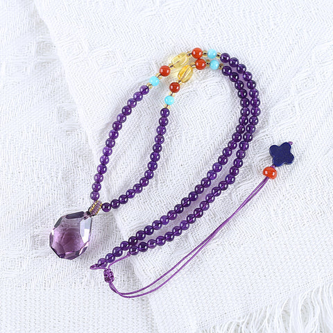 Beautiful Adjustable Natural Gemstone Loose Beads Necklace, Best Gemstone Jewelry Gift, 17-25 Inch, 23x18x12mm, 4mm, 20.8g