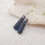 Natural Stone Lapis Lazuli, Labradorite Intarsia Earrings With 925 Sterling Silver, 30x9x5mm, 5.7g