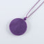 24 Inch Adjustable High Quality Phosphosiderite Gemstone  Necklace,Carved Purple  Flower Pendant,1 Strand,52×7mm,8mm,33g