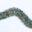 ：BITEFU 1 Strand Faceted Agate Round Shape Loose Beads, Green Beads, DIY Accessories,Stone