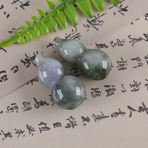 2 PCS Carved Natural Jade Gemstone Pendant Bead,Unique Pendant for Necklace,Jewelry DIY Making,30x14mm,30x15mm,19g