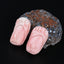 BITEFU 1Pair Pink Conch Shell (Made Of Powder Of Shell, Color Is Enhanced ) Foot , 10.2g