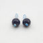 BITEFU 1 Pair Natural Sapphire Faceted Round Gemstone Earring Beads, Handmade Beads, 2.1g