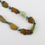 New Arrival! Raw Gemstone Necklaces, Natural Turquoise And Blue Opal Gemstone Necklaces, 20 inch, 34x20x5mm, 6x3mm, 69.3g