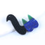 Intarsia of Obsidian, Lapis Lazuli and African Jade Pendant Bead 49*32*3mm