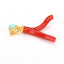 Natural Red Coral and Turquoise Pendant 30x22mm, 1.8g