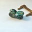 22mm Chrysocolla Ear Plugs With Concave Face And Back, 13 Thickness, Mayan Flare