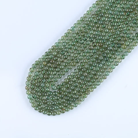 BITEFU 1 Strand Natural Epidote Round Gemstone Necklace Loose Beads, Jewelry DIY Making, Gemstone Wholesale