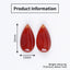 Natural Red Agate Carved teardrop Earring Beads 25*13*7mm, 6g