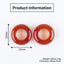 Natural Red Agate Carved doughnut Earring Beads 15*15*5mm, 2.6g