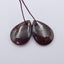 Boucles d'oreilles Teardrop Garnet Stone Pair, pierre pour la fabrication de boucles d'oreilles, 20x15x4mm, 5.3g