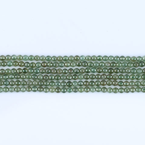 BITEFU 1 Strand Natural Epidote Round Gemstone Necklace Loose Beads, Jewelry DIY Making, Gemstone Wholesale