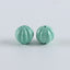 1 Pair Carved Turquoise Pumpkin Shape Gemstone Earring Beads,Handmade Gemstone Wholesale,10mm,2.2g