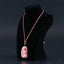 BITEFU 1 Strand Pink Conch Shell (Made Of Powder Of Shell, Color Is Enhanced ) Buddha Pendant Necklace, 18.7g