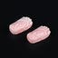 BITEFU 1Pair Pink Conch Shell (Made Of Powder Of Shell, Color Is Enhanced ) Foot , 10.2g