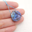 Hand Carved Labradorite Eye Gemstone Pendant,Gemstone for Jewelry Cabochon Making,19x18x6mm,3.6g