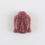 BITEFU Carved Natural Rhodonite Buddha Head Gemstone Pendant Bead,16g