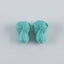 1 Pair Carved Turquoise Cabbage Shape Gemstone Earring Beads,Handmade Gemstone Wholesale,10×9×8mm,2g