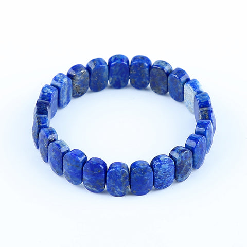 Natural Lapis Lazuli Bracelet 14*9*6mm, 21cm length, 38.5g