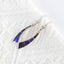 Handmade Jewelry Lapis Lazuli  Inlaid Earrings With 925 Sterling Silver, 30x6x2mm, 3g