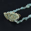 Natural Prehnite and Fire Jasper Pendant Beads for Necklace 28 inches, 8mm, 50*40*17mm, 63g