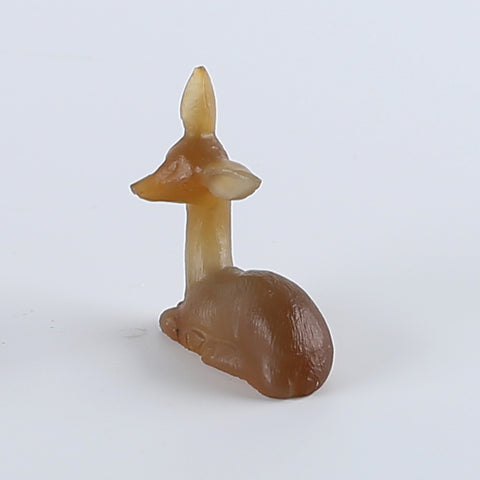 New Miniature Deer Figurine,Agate Gemstone Hand Carved Deer Statues Supply,Gemstone Home Decor,48x39x16mm,20.4g