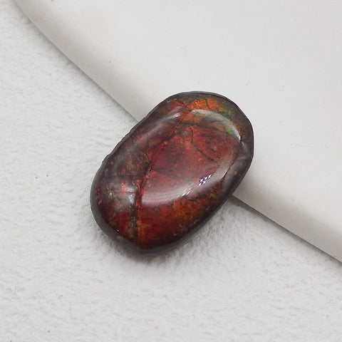 New! Natural Ammolite Gemstone Cabochon,Semi Precious Gemstones for Jewelry Making,22x14x5mm,2.9g