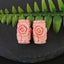 BITEFU 1Pair Pink Conch Shell (Made Of Powder Of Shell, Color Is Enhanced ) Long strip flower, 4.8g