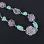 Natural Turquoise and Ruby Gemstone Pendant Beads for Necklace 35.4 inches, 10*9*9mm, 29*30*7mm, 64.2g