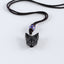 Handmade Carved 26 Inch Natural Obsidian Wolf Head Pendant Necklace, Popular Stone Wolf Necklace , Natural Gemstone Jewelry,8x9mm,28x20x11mm,9.5g