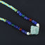 Natural Green Quartz, Lapis Lazuli, Mookaite Jasper and Red Agate Pendant Beads for Necklace 28 inches, 31mm, 10mm, 9*4mm, 60g