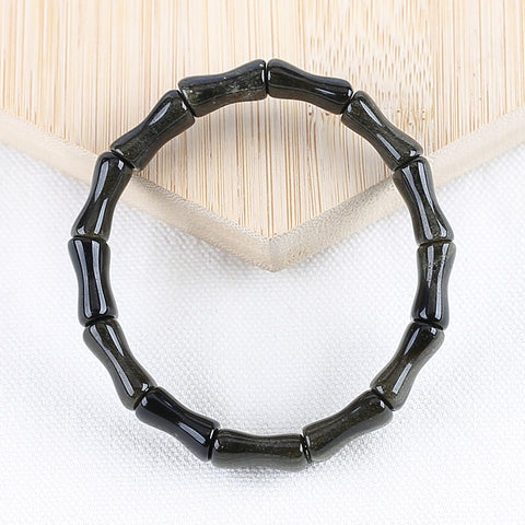 Gold Obsidian Bracelet 17*11*8mm, 21cm length, 26.5g