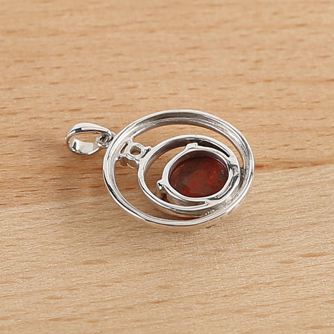 New Arrival!Handmade Jewelry Sterling Silver 925 Wood Fossil  Pendant,23×19×7mm,3.5g