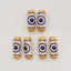 BITEFU 1Pair Silver Gold Plated Natural High Quality Lapis Lazuli Tube Gemstone Earring beads 3.1g