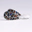 Intarsia Of Ammonite Fossil And Labradorite Pendant With 925 Sterling Silver 30x16x2mm, 7.0g