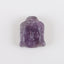 BITEFU Carved Natural Amethyst Buddha Head Gemstone Pendant Bead, 12g