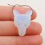 Opalite Carved wolf head Pendant Bead 23*17*9mm, 3.8g