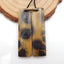 Chohua Jasper Rectangle Boucles d'oreilles Stone Pair, pierre pour la fabrication de boucles d'oreilles, 41x11x4mm, 8.7g