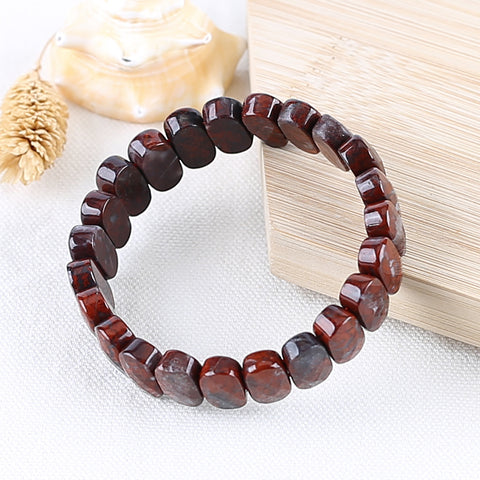 Natural African Blood Stone Bracelet 14*9*6mm, 20nm length, 34.7g