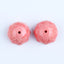 BITEFU 1Pair Pink Conch Shell (Made Of Powder Of Shell, Color Is Enhanced ) Lotus Flower, 17.2g