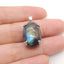 Silver Accessories! Natural Labradorite Gemstone With Silver 925 Pendant, Popular Gemstone Pendant For Necklace, 22x14x10mm, 5g