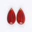 Natural Red Agate Carved teardrop Earring Beads 25*13*7mm, 6g