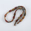 Hand-Woven,1 Strand 20 Inch Natural Multi-Color Picasso Jasper Gemstone Necklace,14x10x7mm,6x3mm,54g