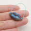 Hand Carved Labradorite Lip Shape Gemstone Pendant,Gemstone for Jewelry Cabochon Making,12x25x6mm,2.5g