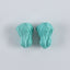 1 Pair Carved Turquoise Cabbage Shape Gemstone Earring Beads,Handmade Gemstone Wholesale,10×9×8mm,2g