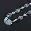 Natural Turquoise and Ruby Gemstone Pendant Beads for Necklace 35.4 inches, 10*9*9mm, 29*30*7mm, 64.2g