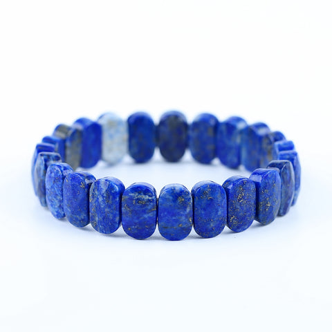 Natural Lapis Lazuli Bracelet 14*9*6mm, 21cm length, 38.5g